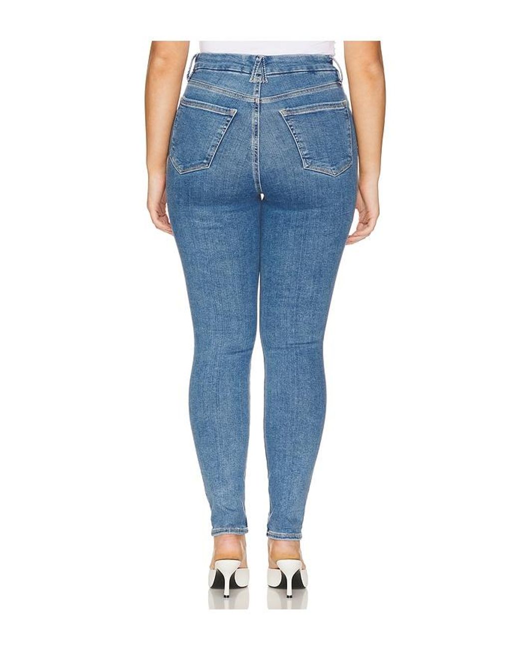 GOOD AMERICAN Blue Always Fits Good Legs Skinny Jeans