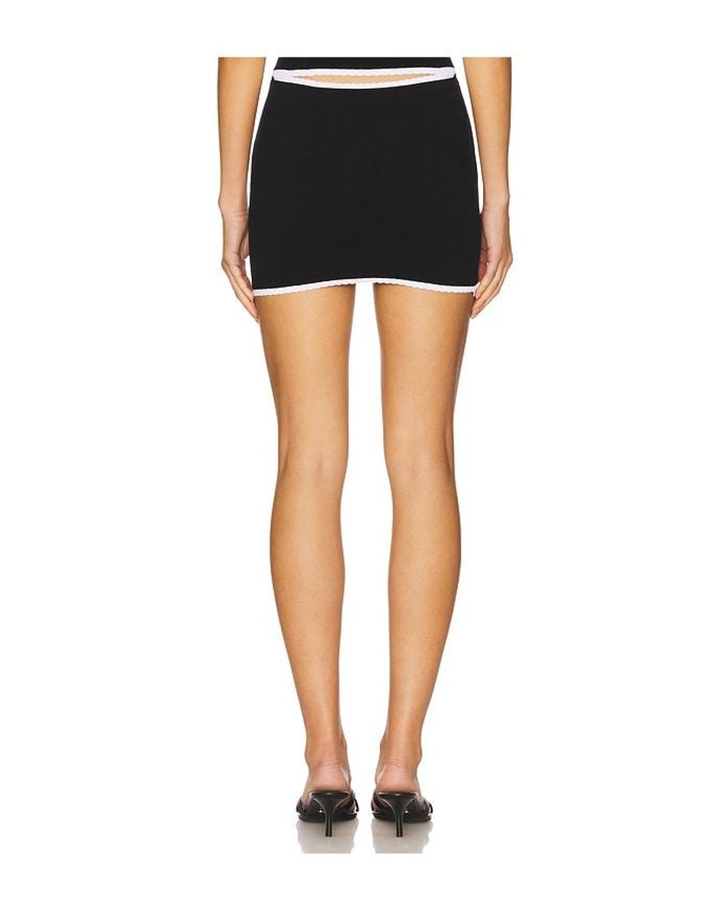MAJORELLE Black Moriah Mini Skirt