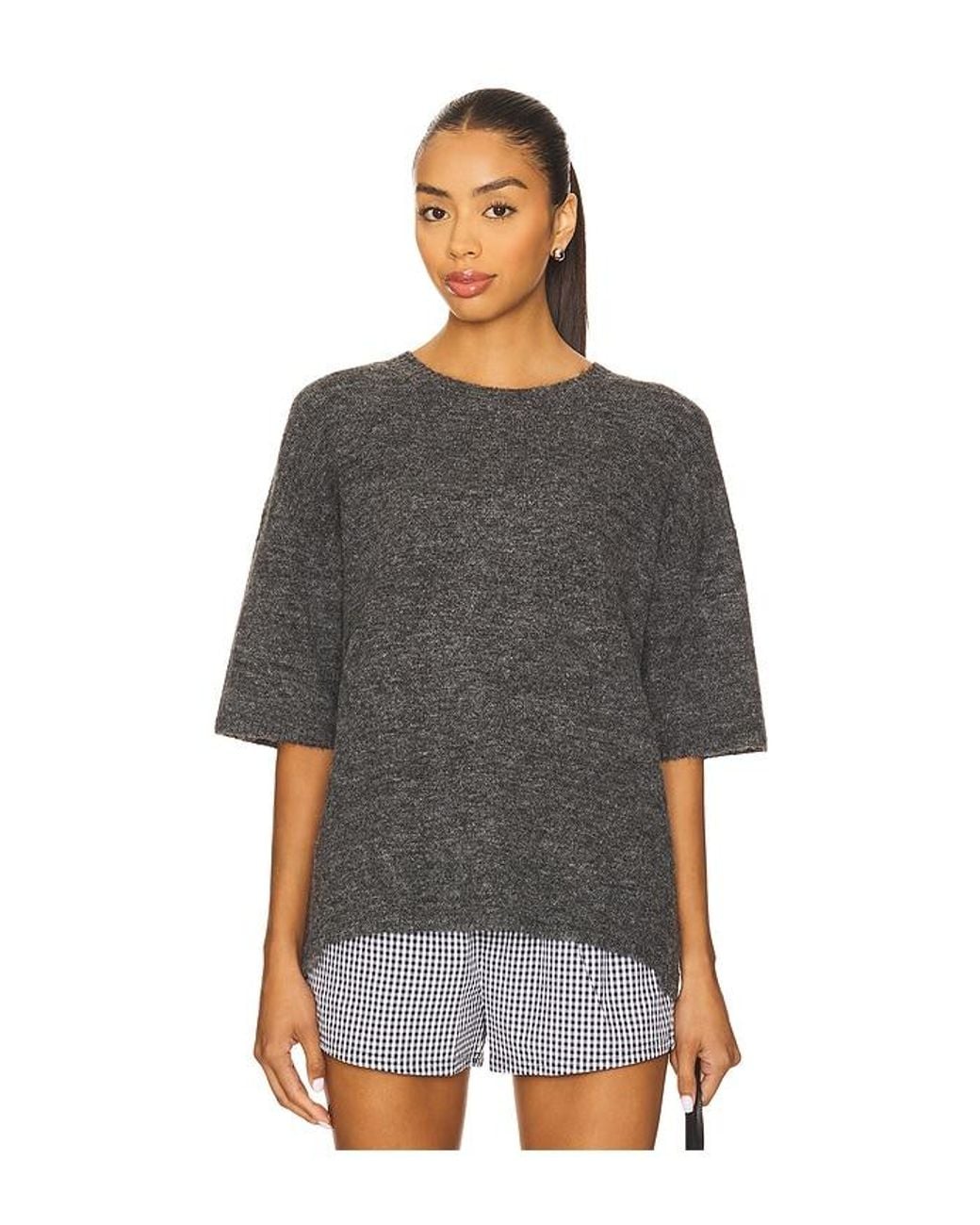 Free People Black Margot Sweater Tee