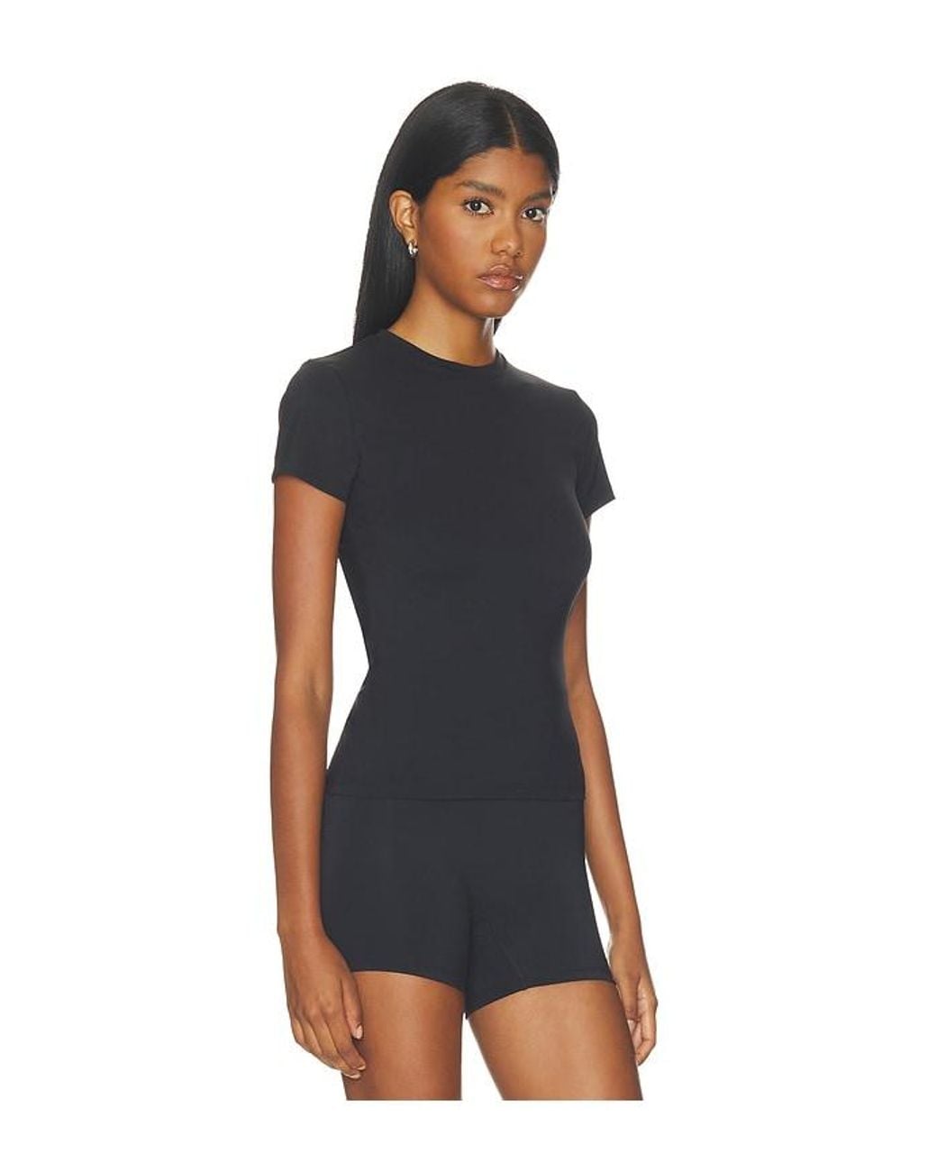 ADANOLA Black Ultimate Short Sleeve Top