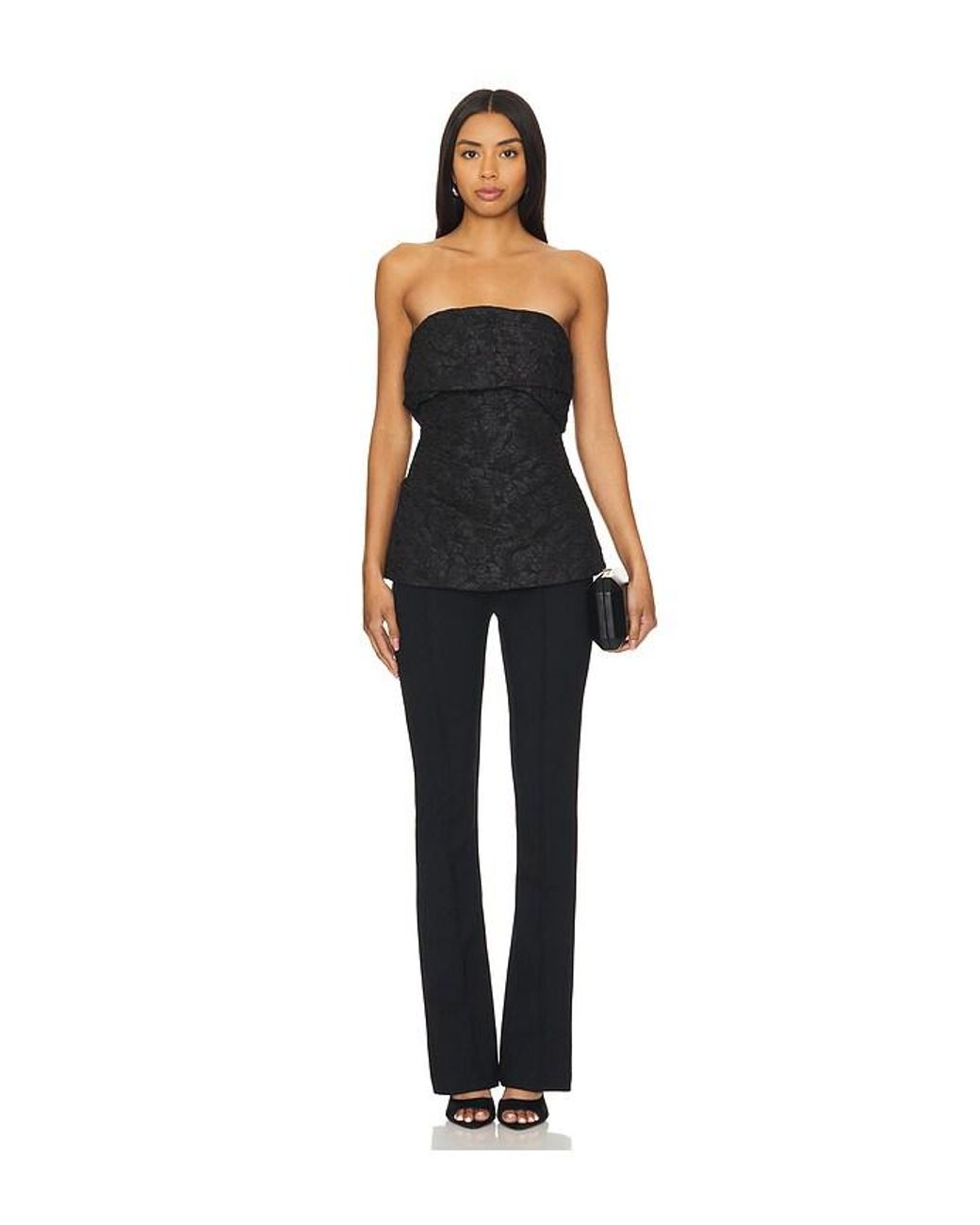Jonathan Simkhai Black Gael Top