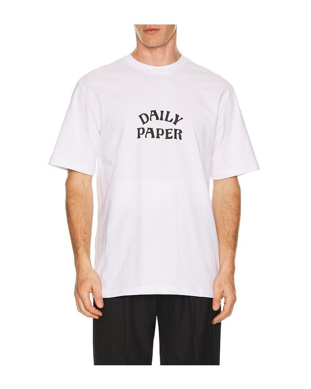 Daily Paper White Dias Stacked T-Shirt for men