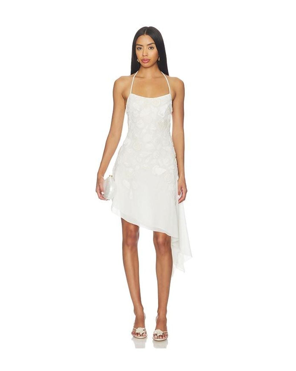 For Love & Lemons White Seaside Treasure Midi Dress
