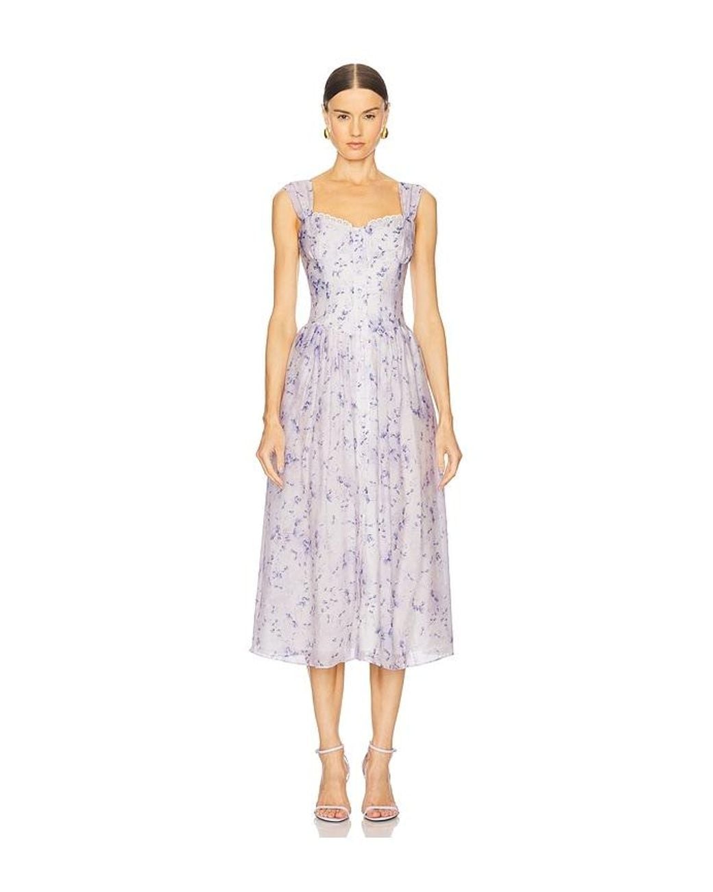 Bardot White Malea Midi Dress