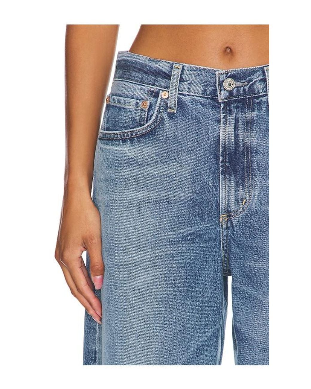 Citizens of Humanity Blue Miro Relaxed Wide Leg Jeans