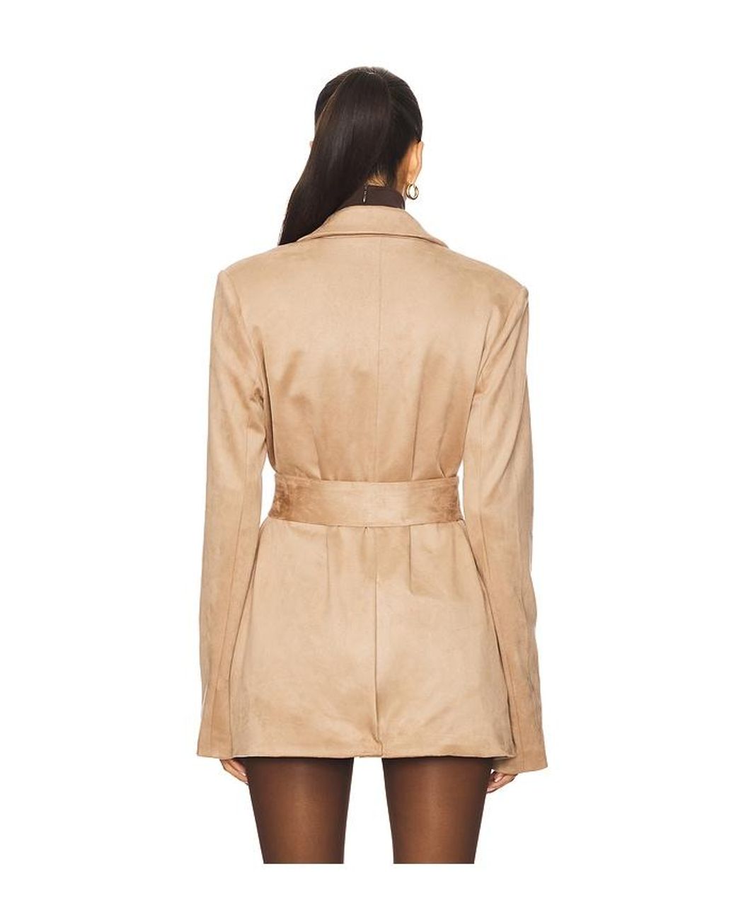 Lovers + Friends Natural Eva Faux Suede Jacket