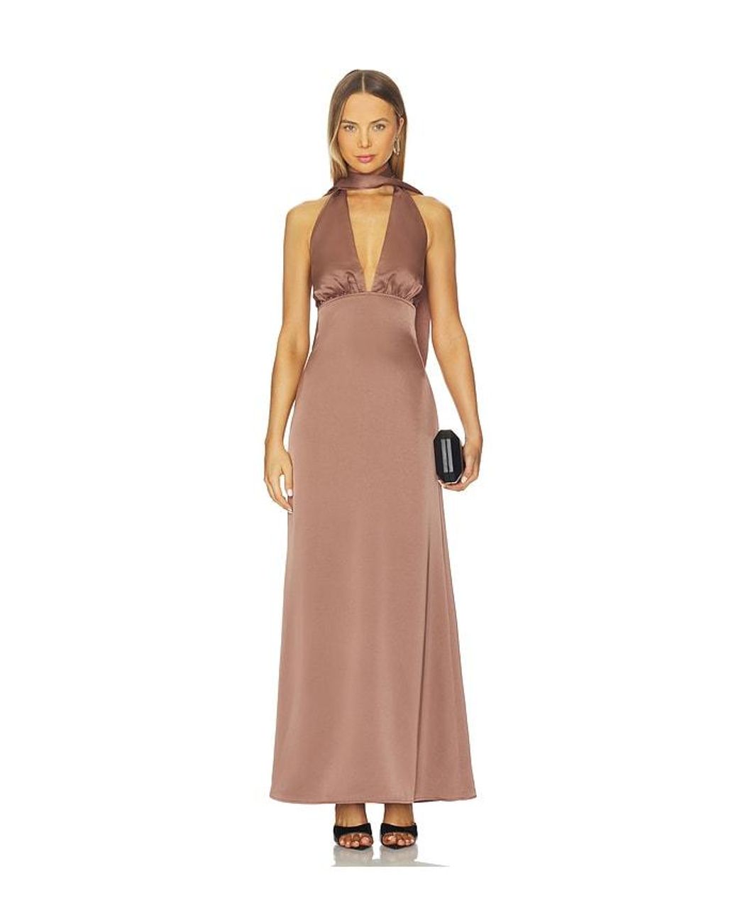superdown White Bethany Halter Gown