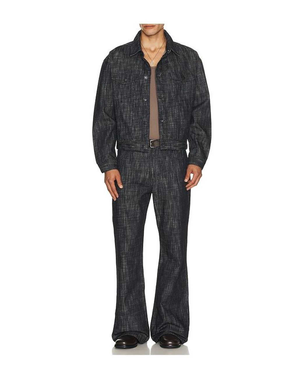 Hudson Black Trucker Jacket for men