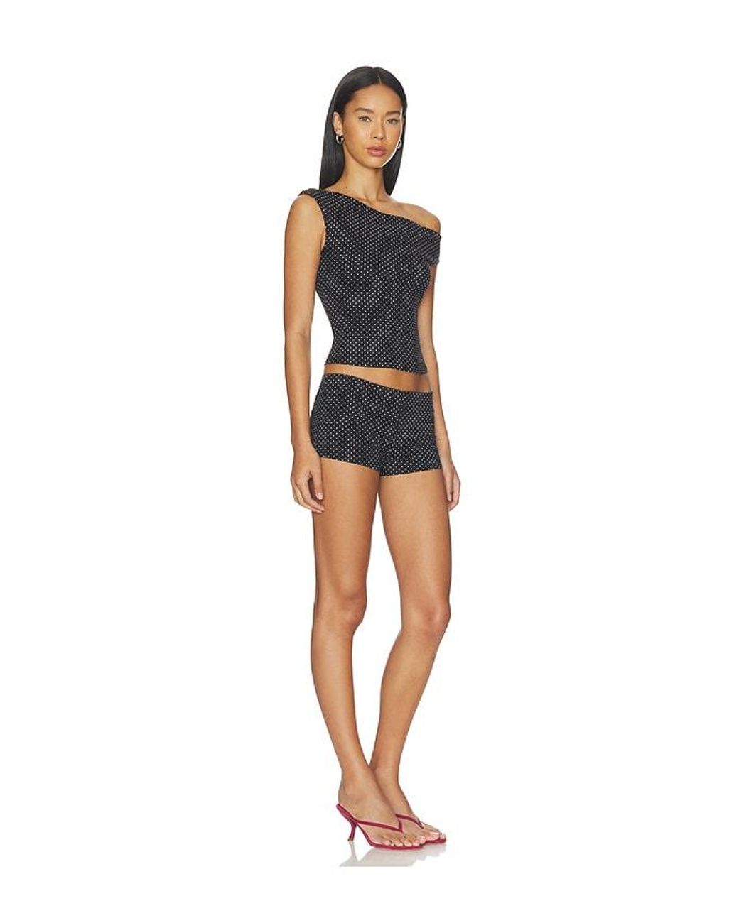 MORE TO COME Black Jackelina Short Set
