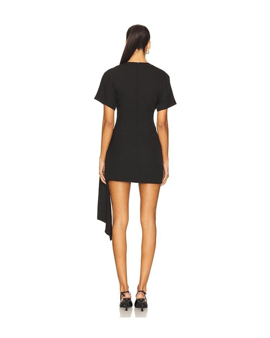 superdown Black Kirana Wrap Front Dress