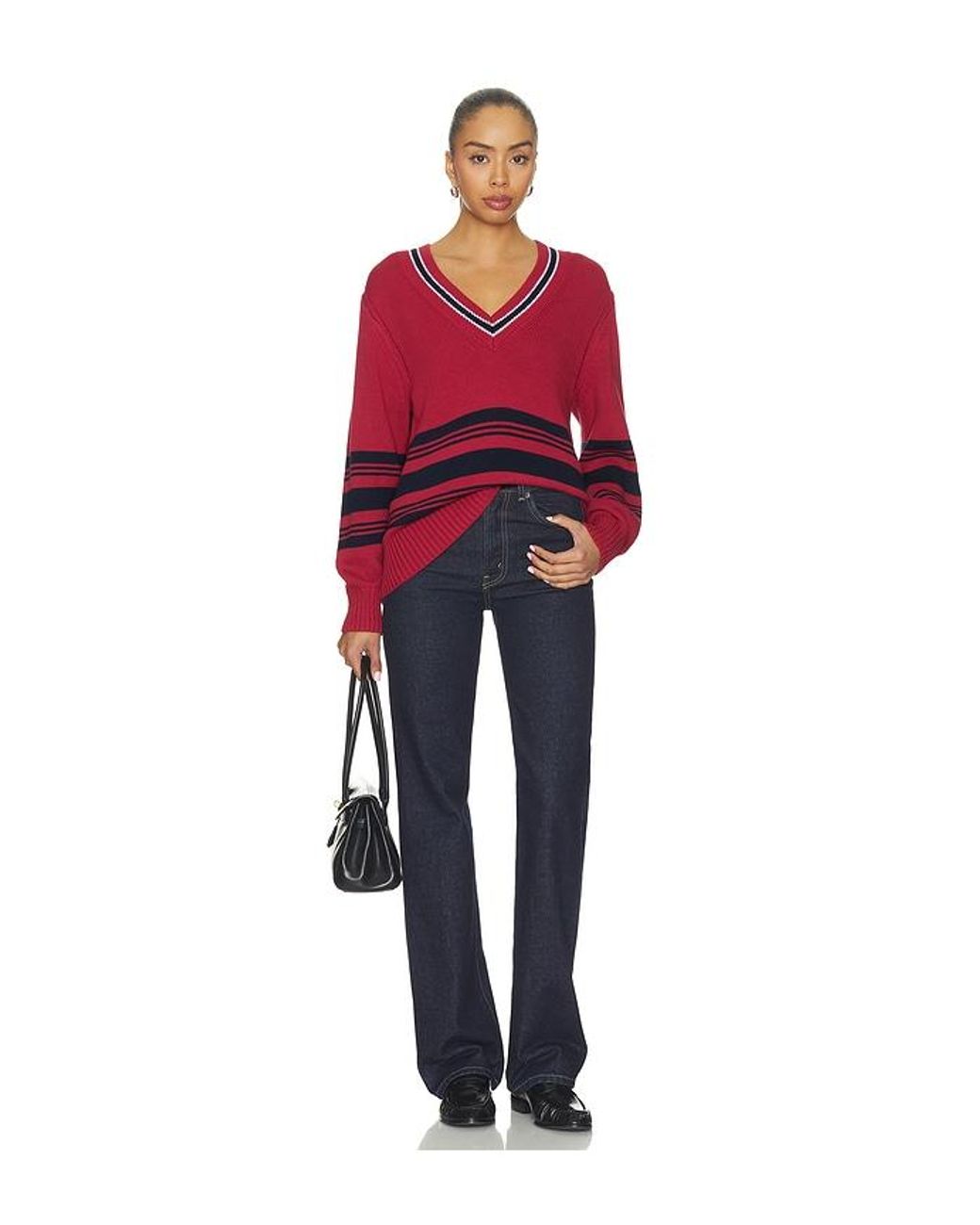 Astr Red Rocio Sweater
