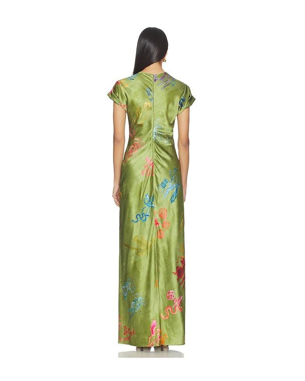 Alejandra Alonso Rojas Green Nausheen Dress