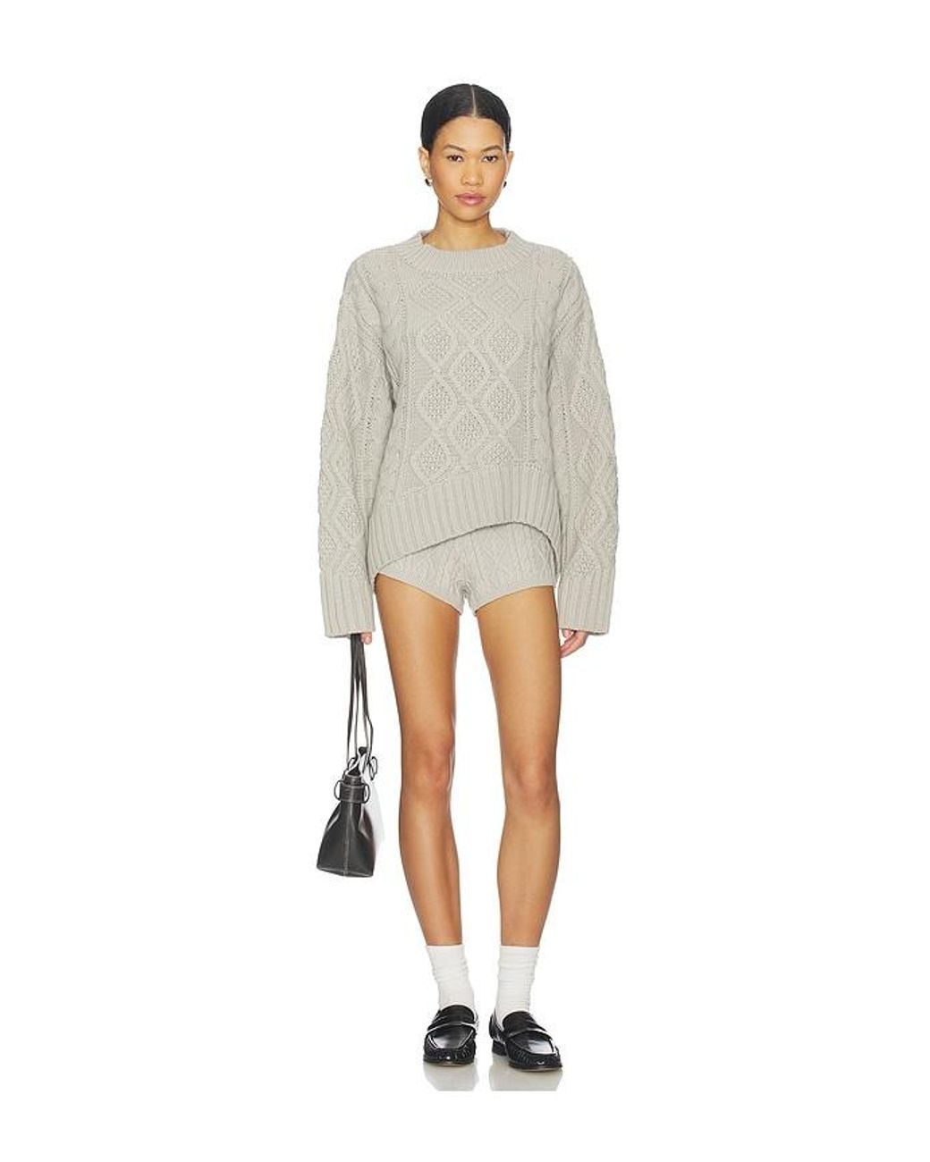 Lioness White Housewife Knit Short