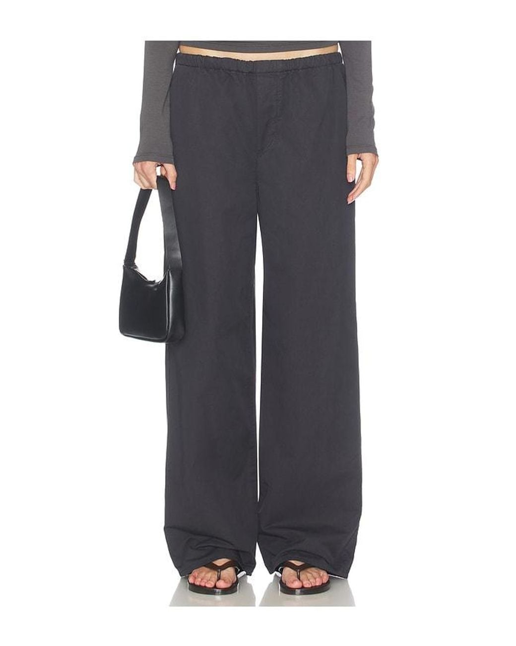 GRLFRND Black Kacey Pull On Wide Leg