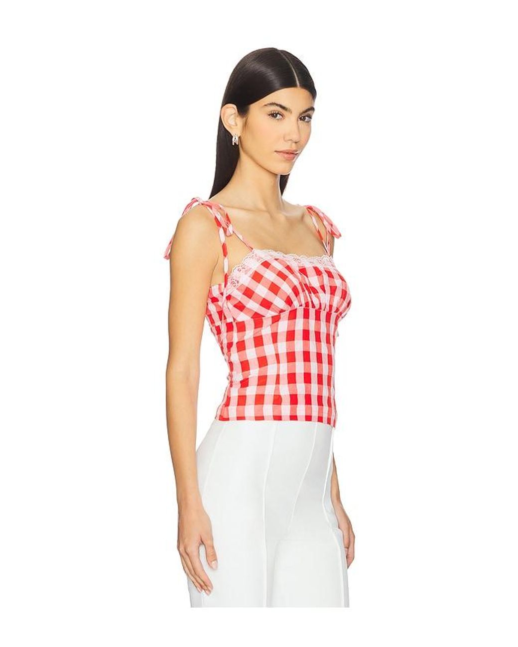 MORE TO COME Red Penny Top