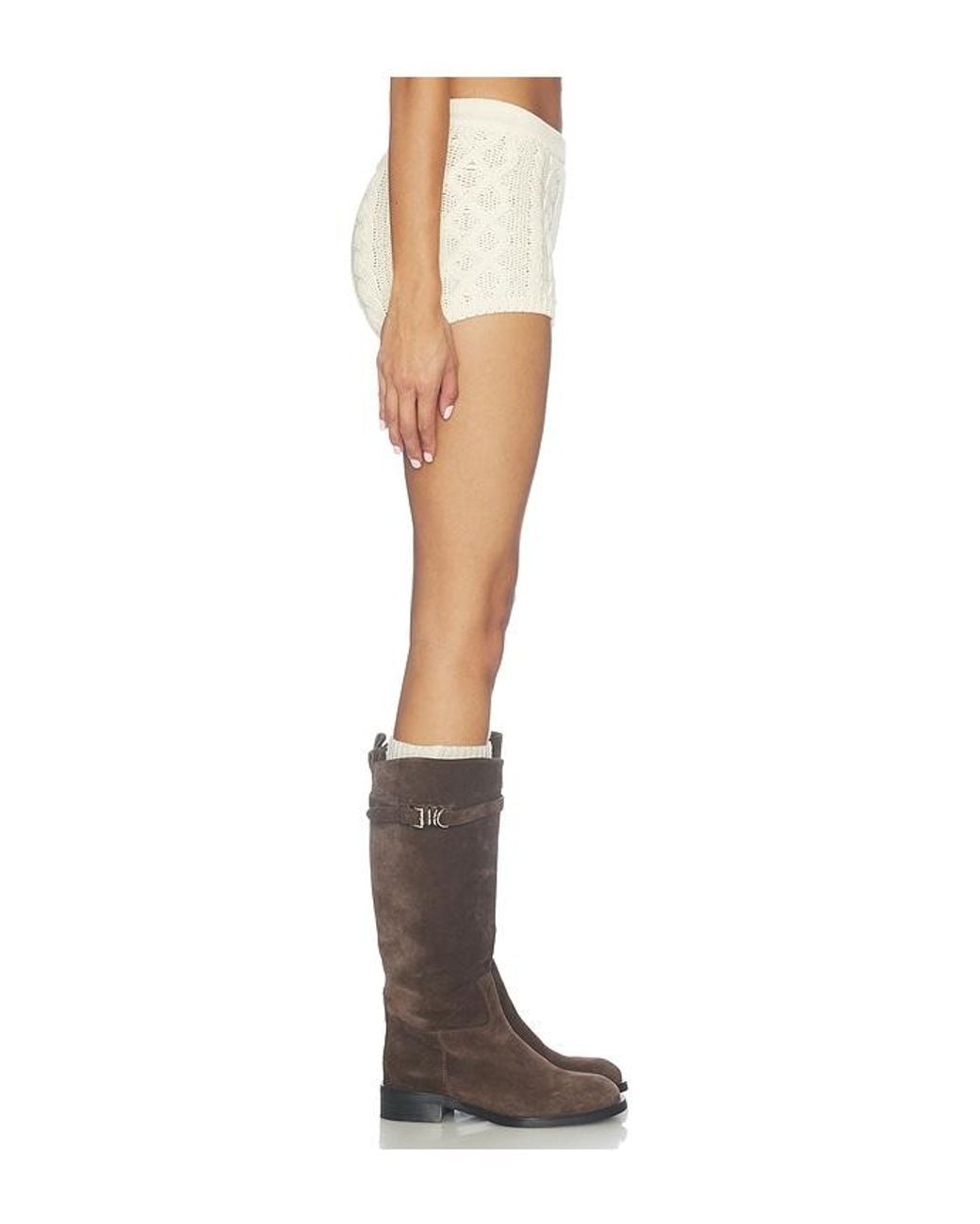 Lovers + Friends White Dottie Short