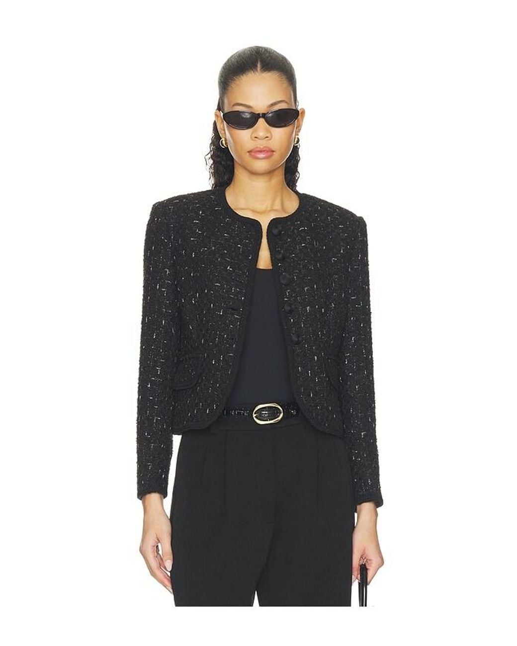 Veronica Beard Black Fendric Jacket