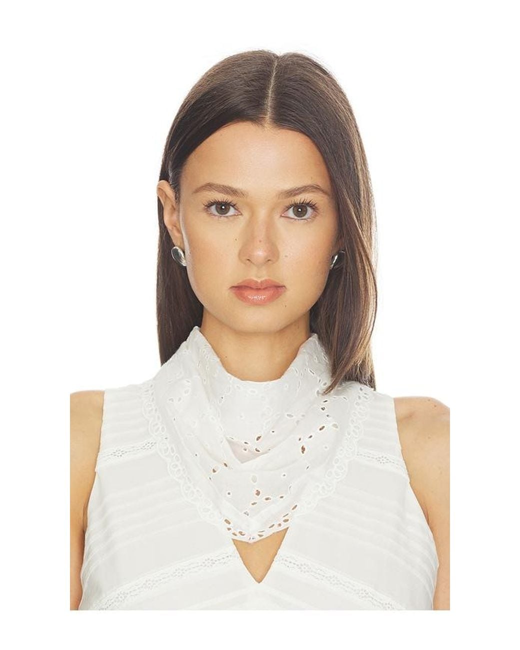 Lovers + Friends White Paloma Triangle Scarf