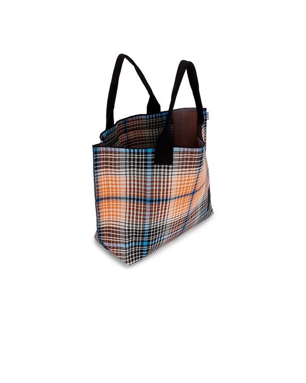 Ganni Black Knit Easy Shopper Medium Bag