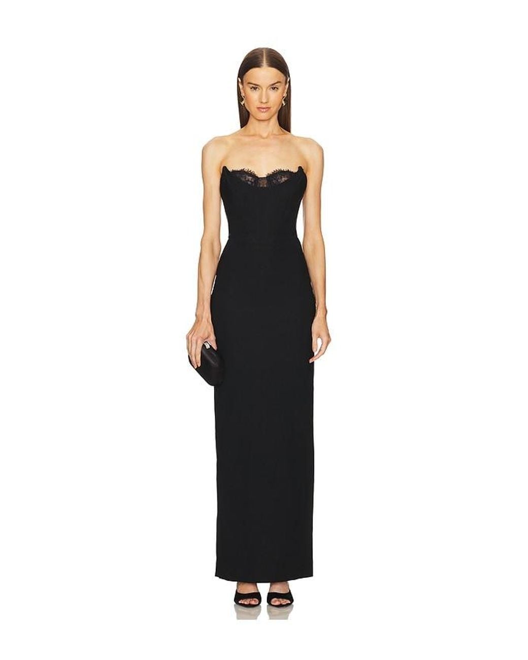 Michael Costello X Revolve Louisa Gown in Black | Lyst