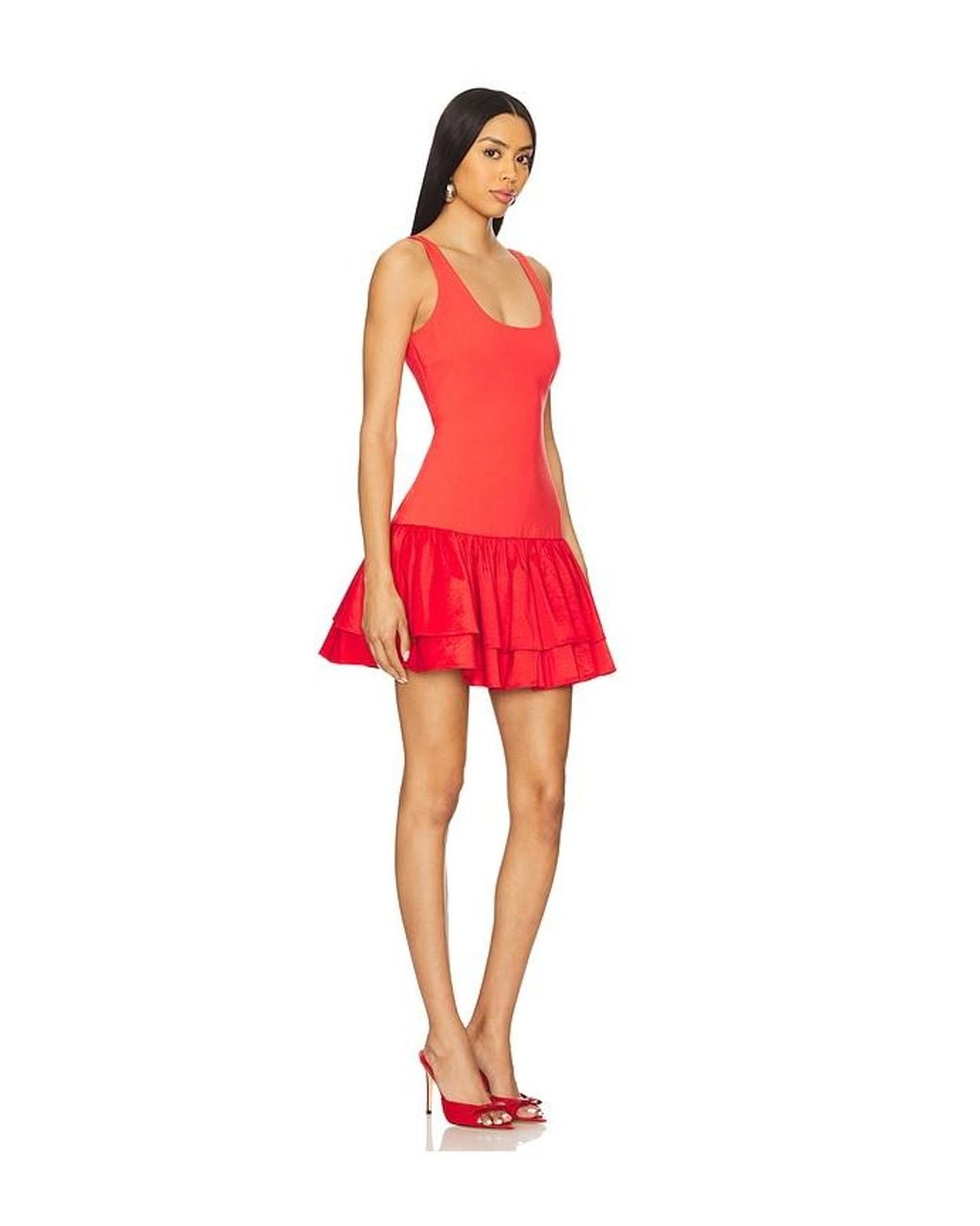 ROBE COURTE MARIKA en Red Likely