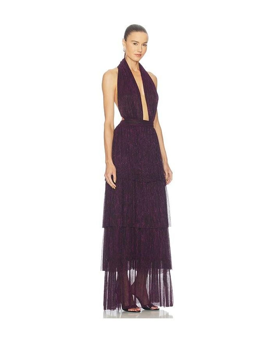 L'idée Purple Nammos Dress