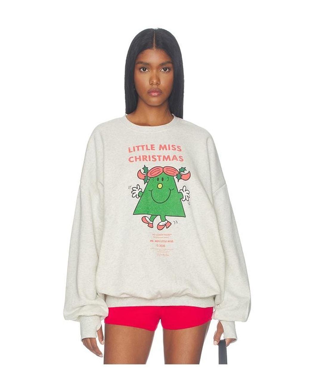 The Laundry Room White Little Miss Christmas Jump Jumper Sweatshirt