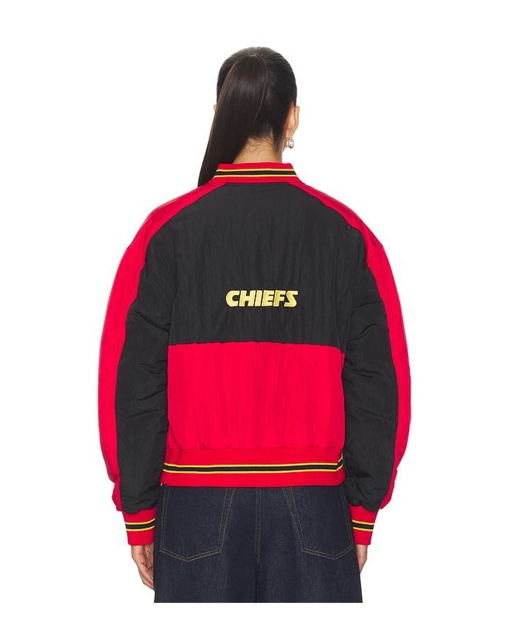 Terez Red X Revolve Chiefs Crop Bomber