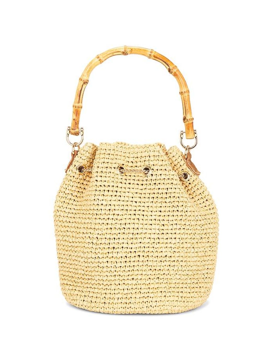 Nikki Beach Metallic Valencia Bucket Bag