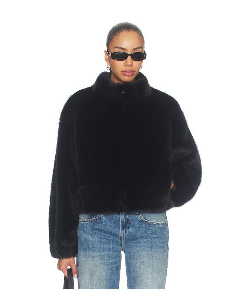 Sanctuary Blue Everest Faux Fur Bomber