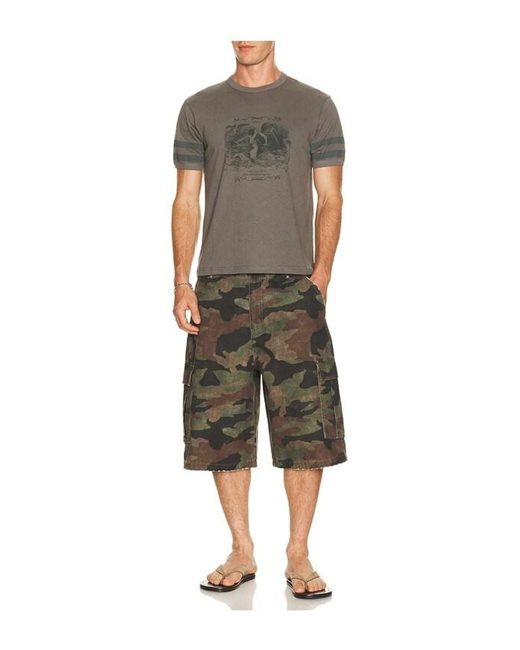 Palmes Multicolor Mermaid Ringer Tee Shirt for men