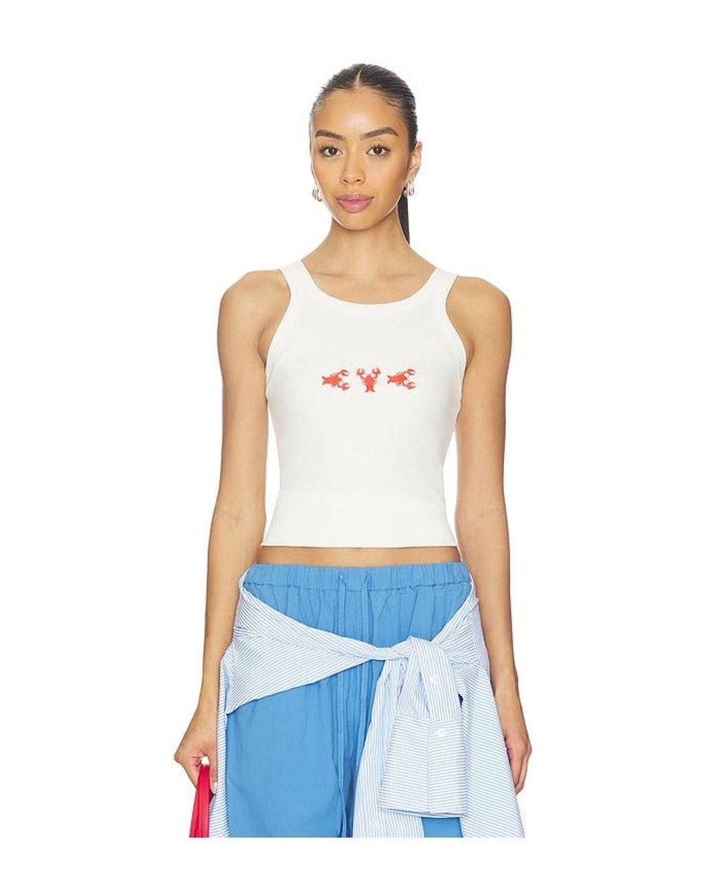 Araminta James Blue Lobster Tank Top