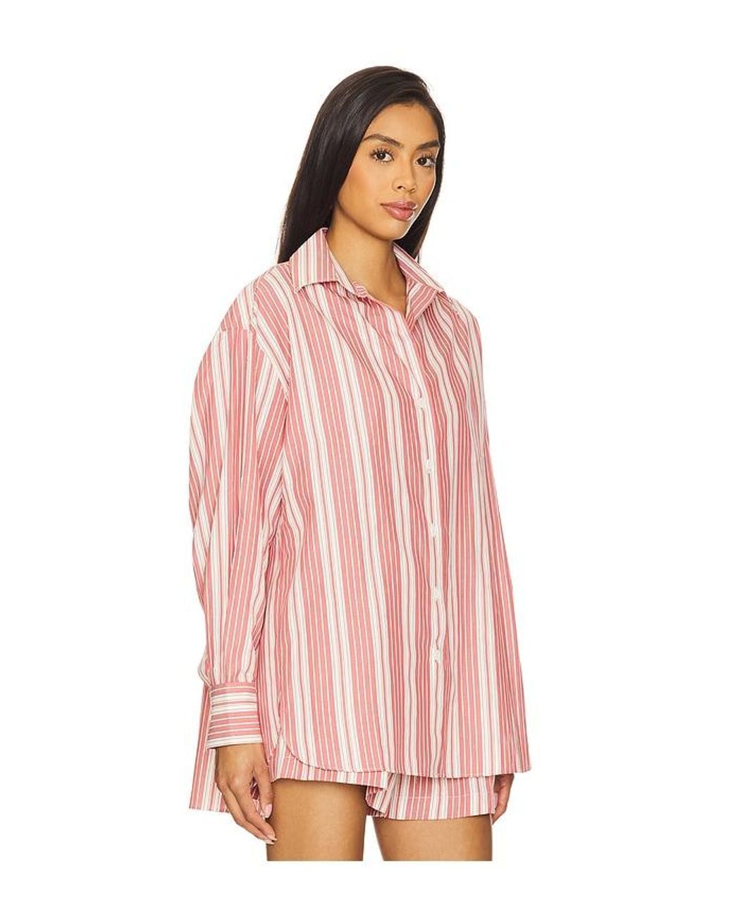 Faithfull The Brand Pink Capri Shirt