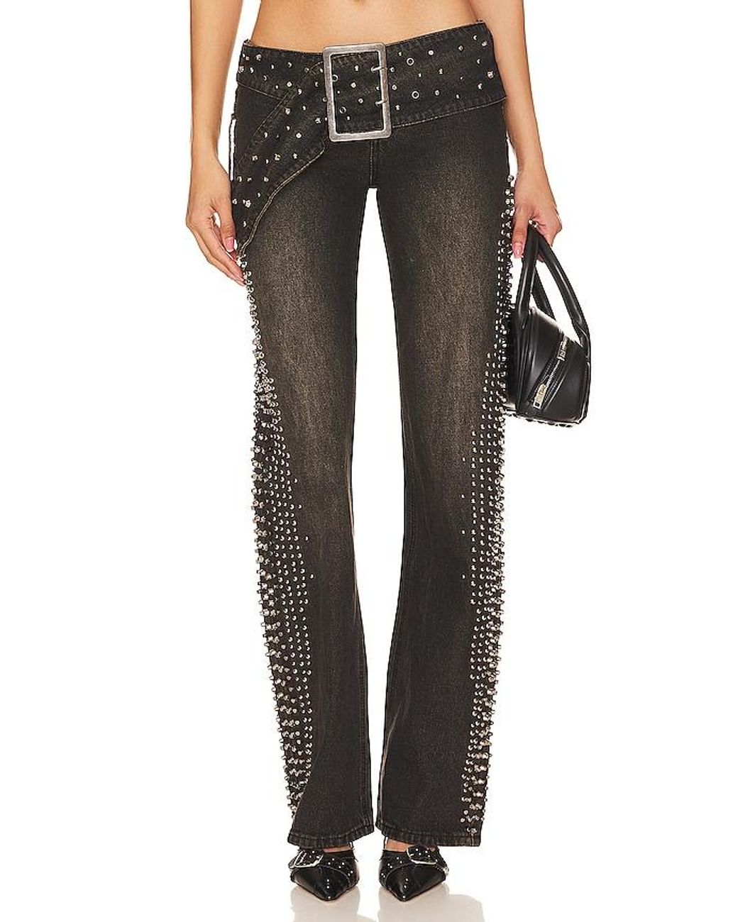 jaded-london-Dark-Wash-Studded jaded-london-Dark-Wash-Studded