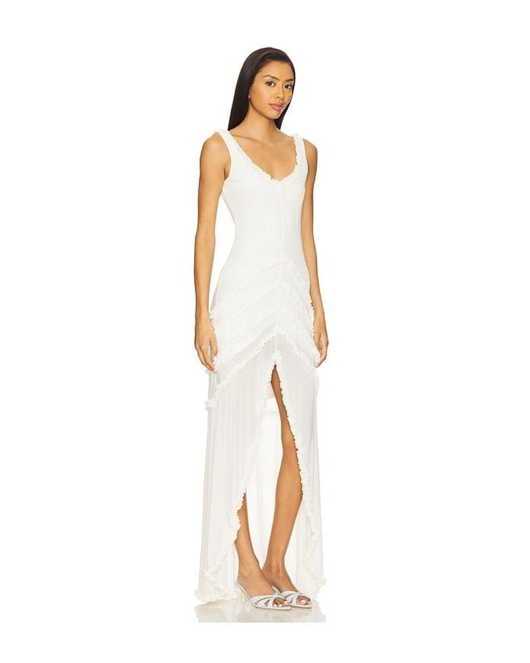 AFRM White Landa Dress