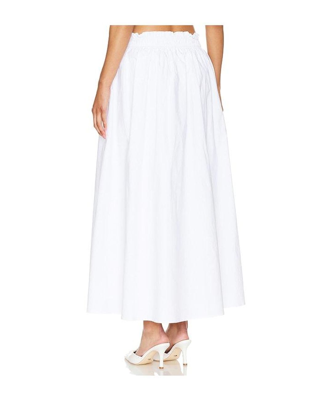 Tularosa White Donna Maxi Skirt