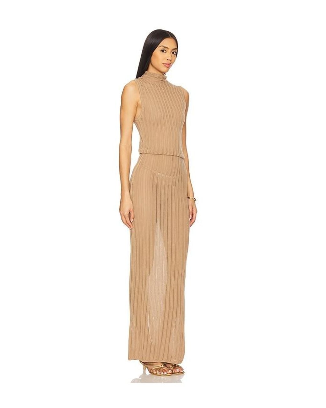 House of Harlow 1960 X Revolve Alani Maxi Knit Dress in Natural | Lyst