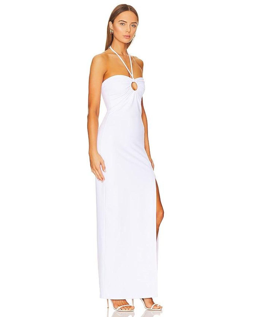 Susana Monaco White Halter Dress