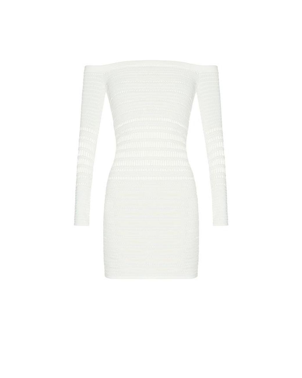 HAELO White Veiled Mini Dress