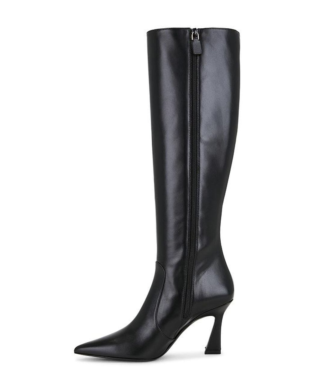 Stuart Weitzman Black Boot Vinnie Zip 85