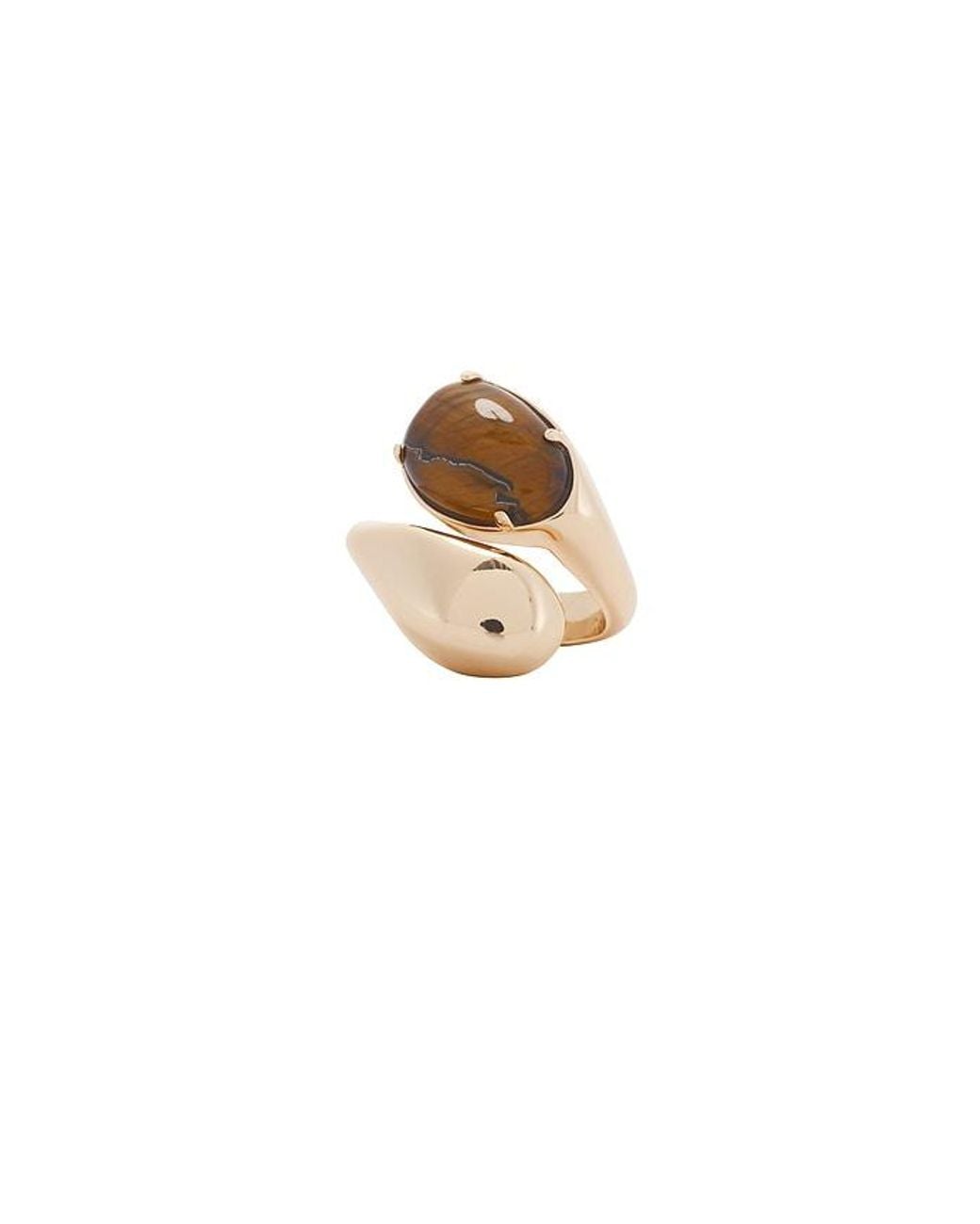 Ettika White Oval Stone Dome Ring