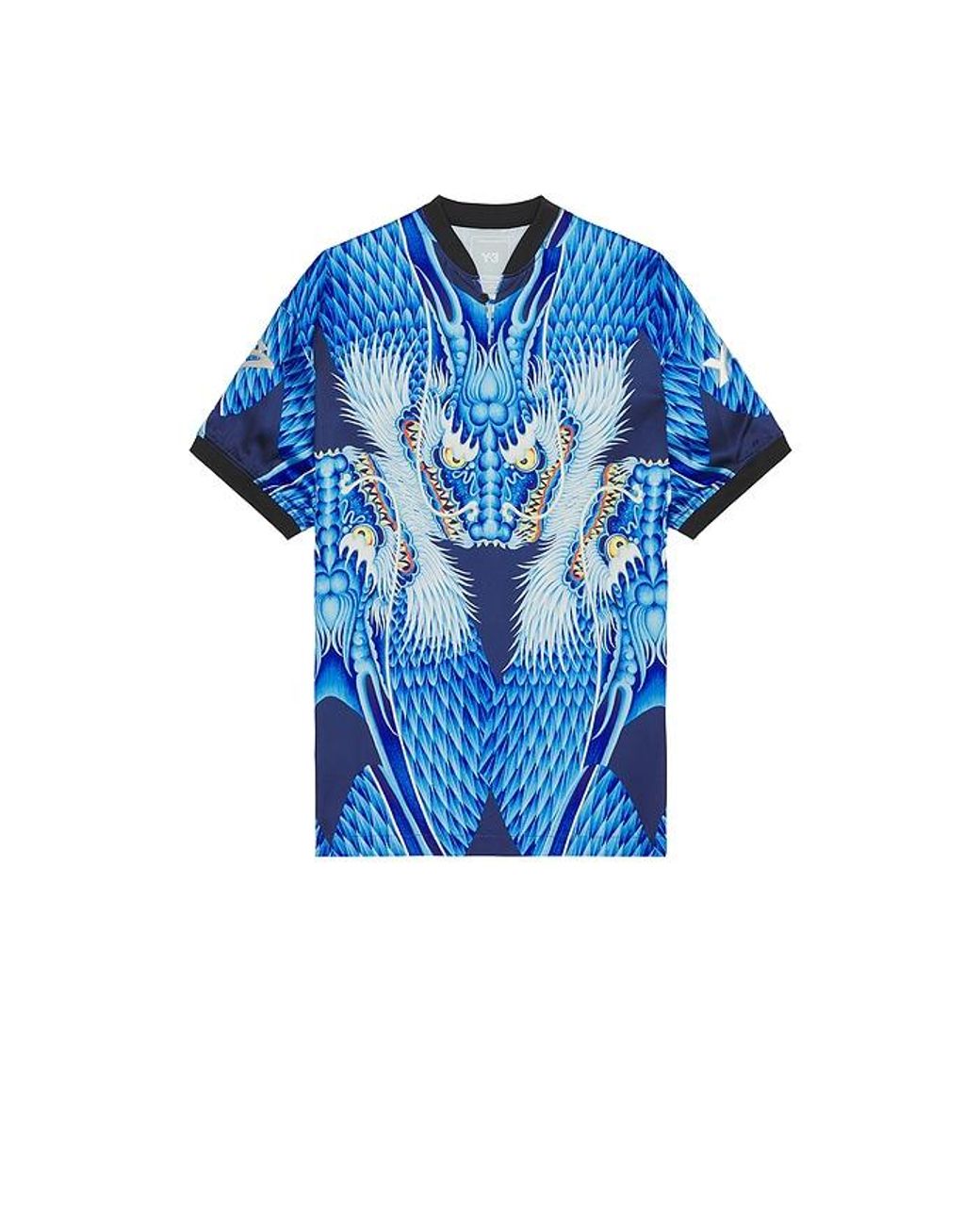 Y-3 Blue Drgn Satin Jersey for men