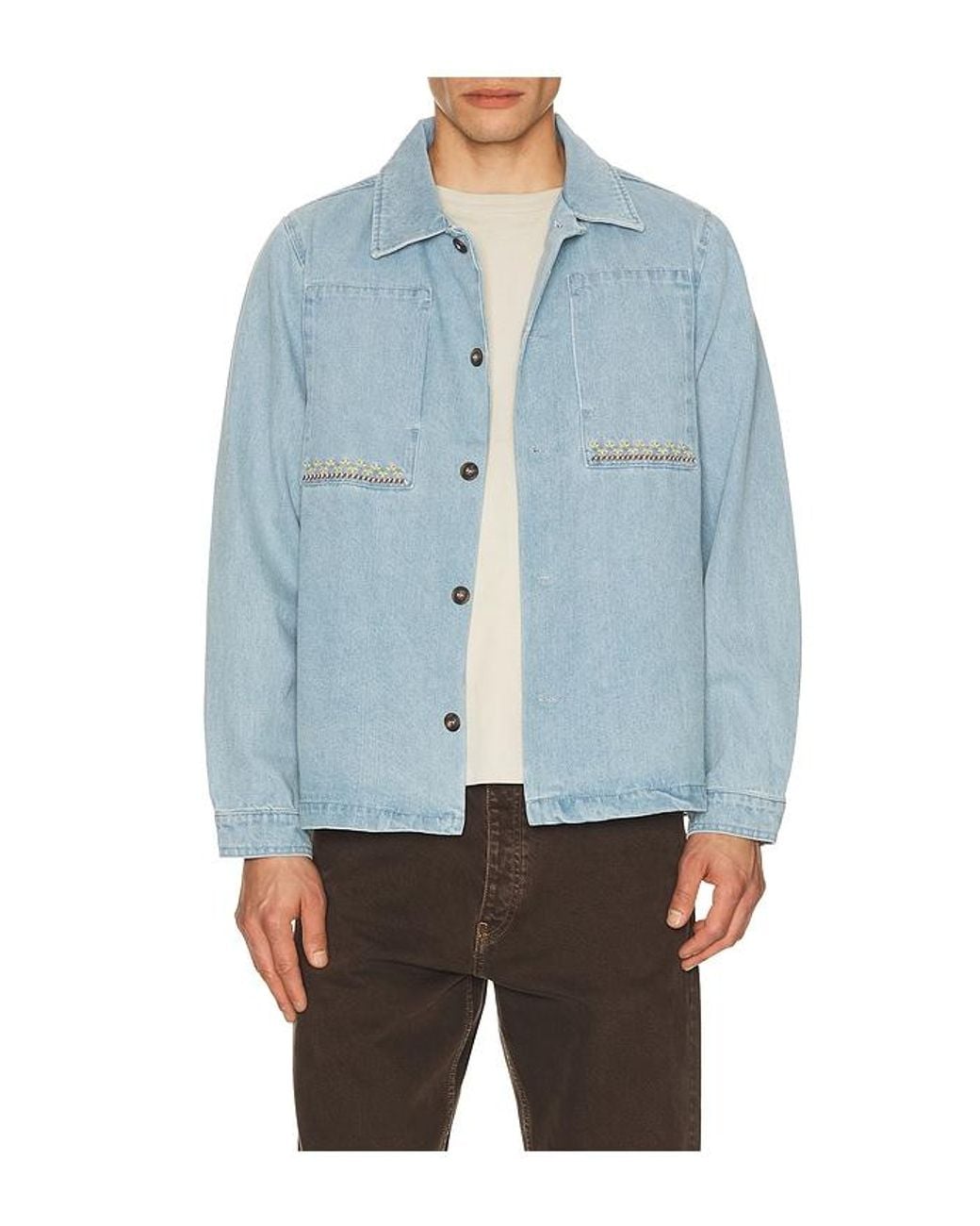 Rhythm Blue Arguam Long Sleeve Shirt for men