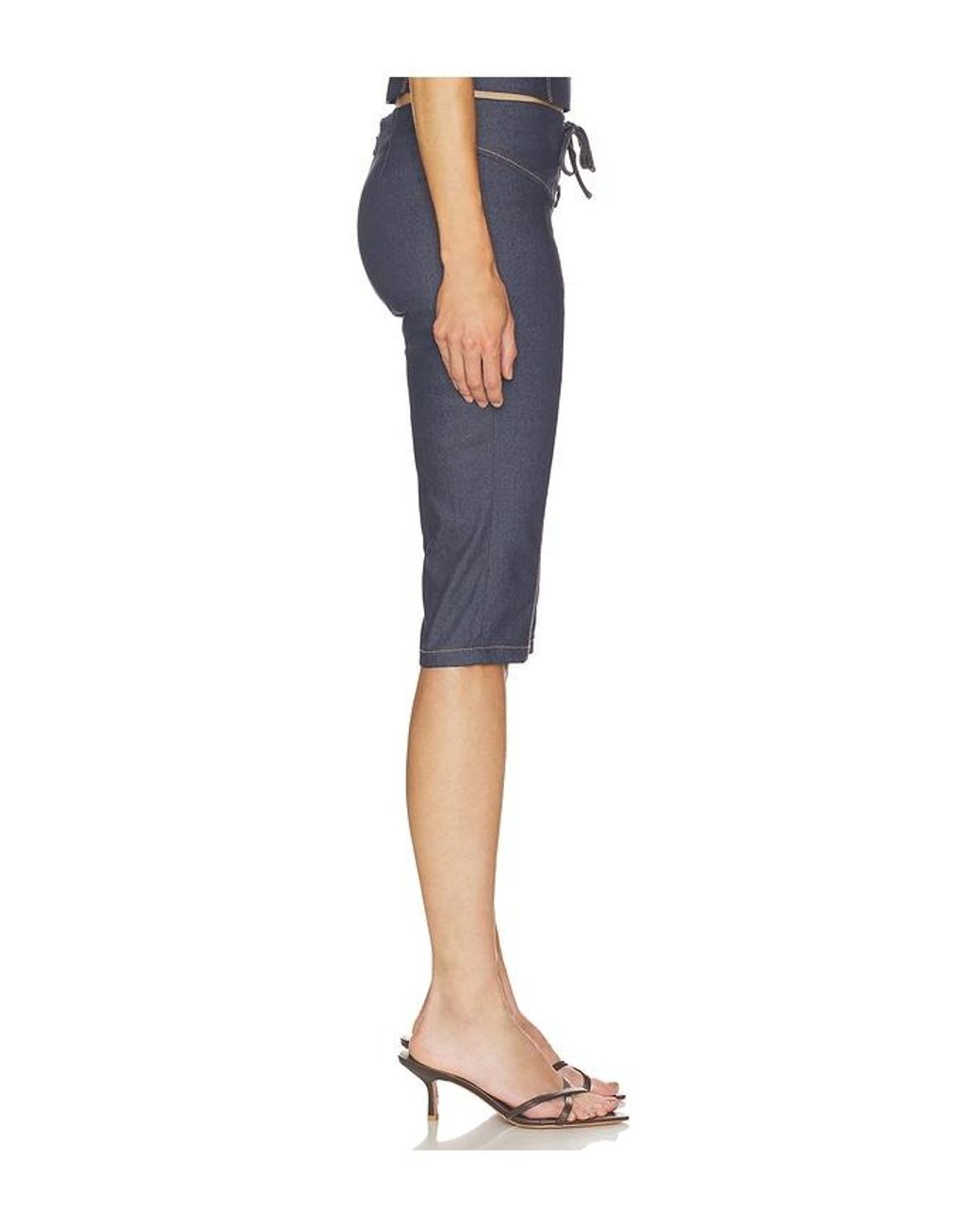 BY.DYLN Blue Tariq Capri Jeans