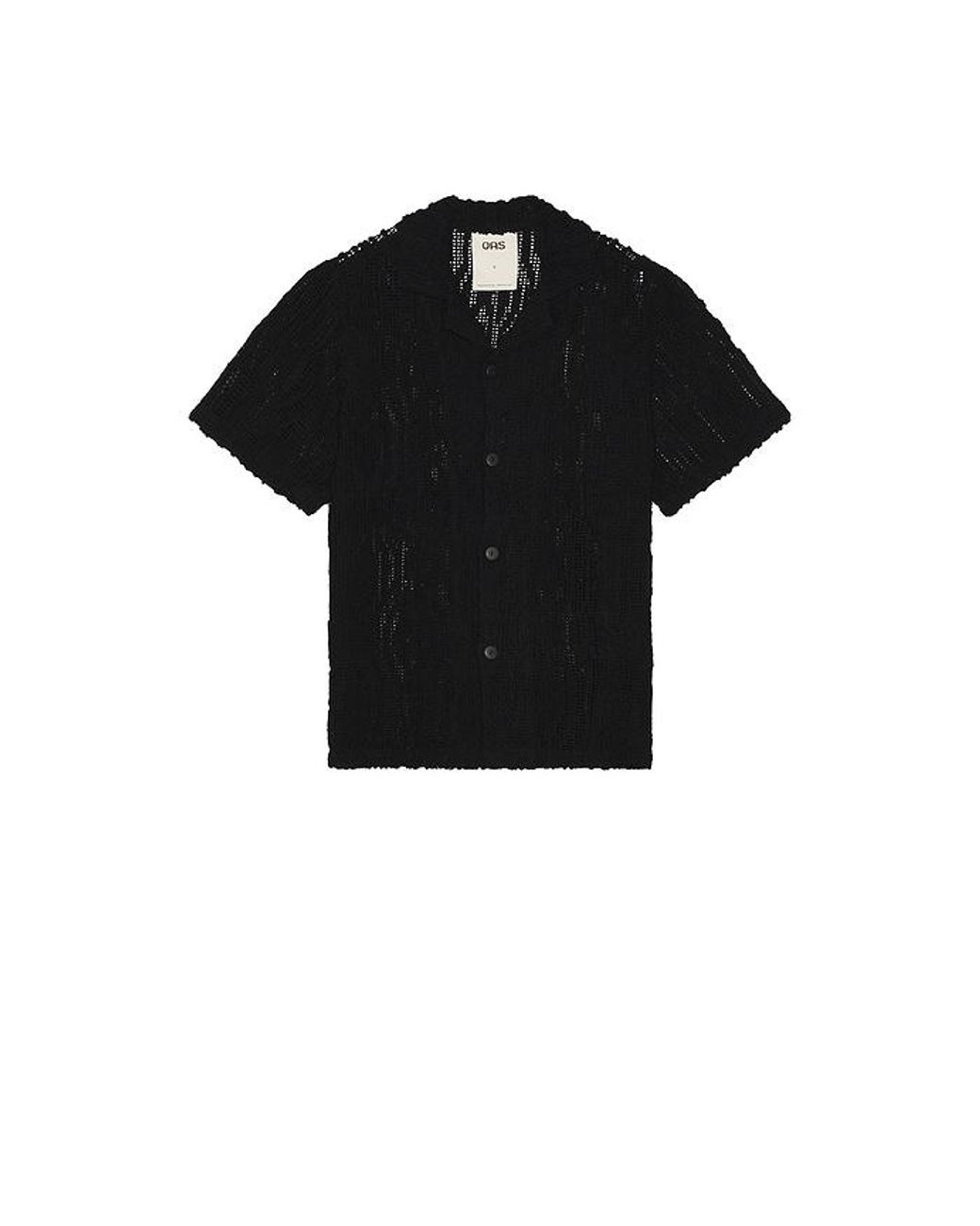 Oas Black Zefi Cuba Shirt for men