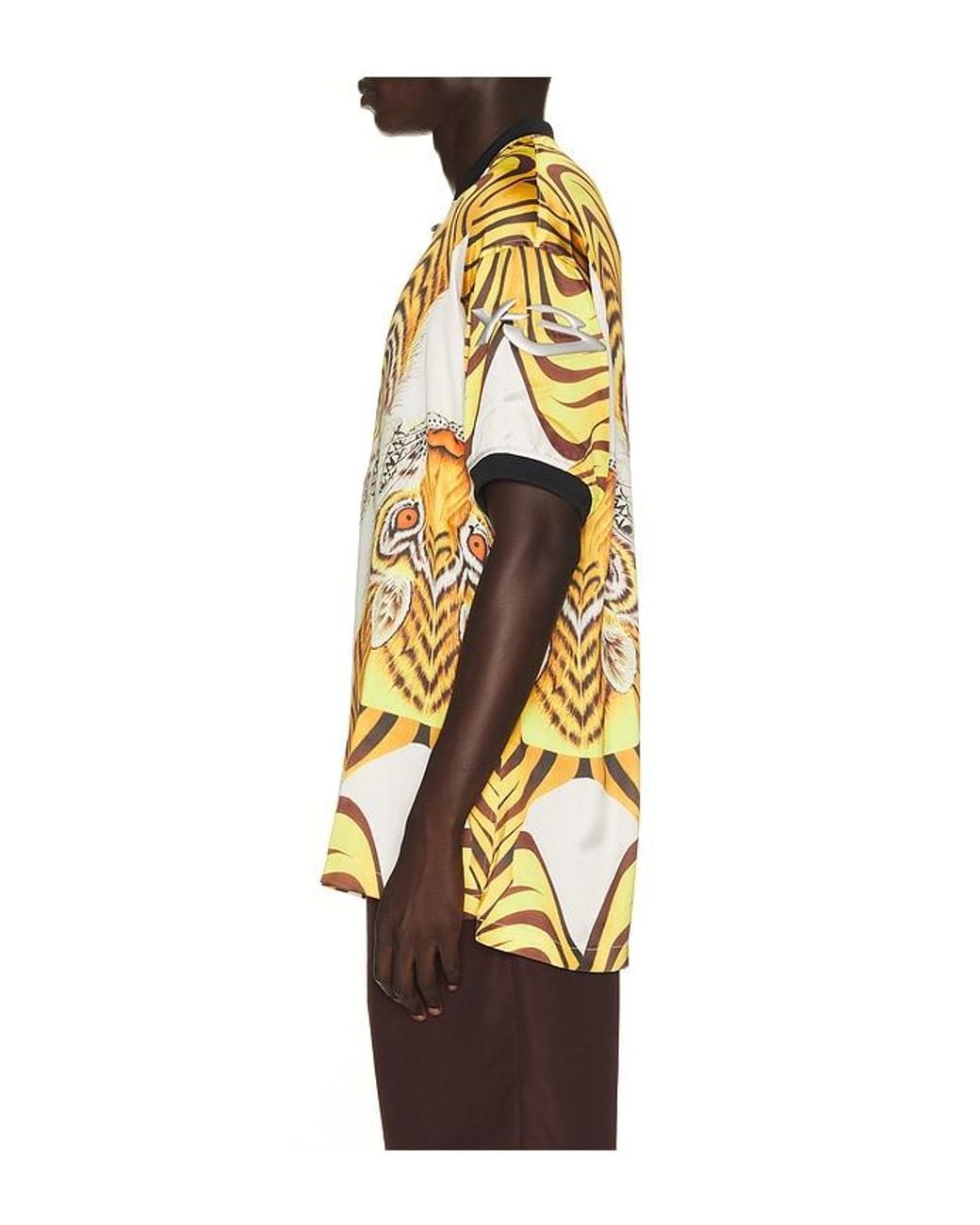 Y-3 Yellow Tiger Satin Jersey for men