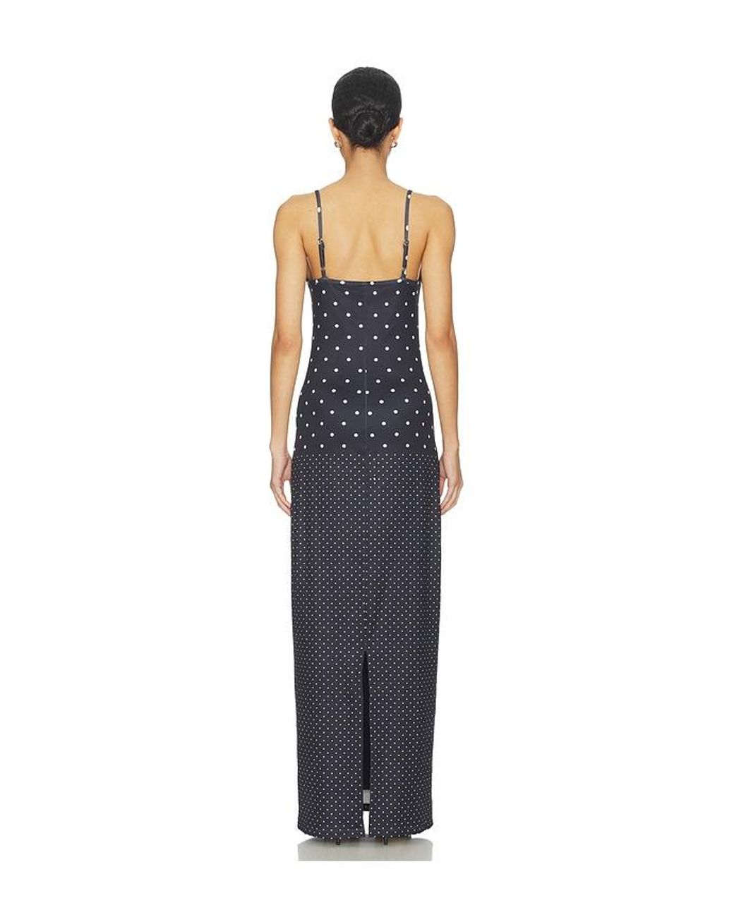 With Harper Lu Blue Slip Dress