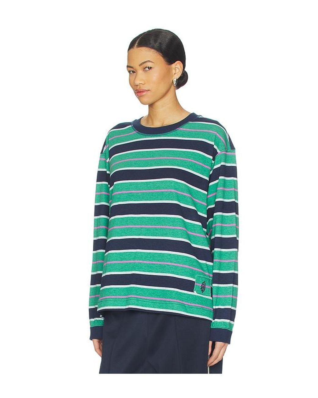 Free People Blue X Fp Movement Printed Hustle Layer