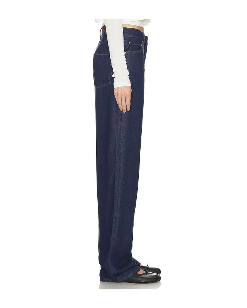 GRLFRND Blue Bella Low Rise Boyfriend