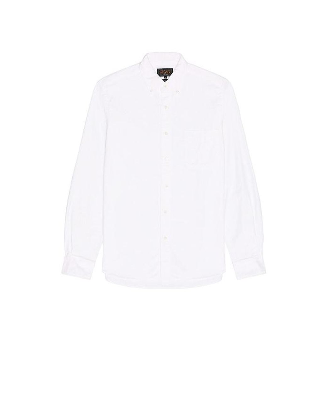 Beams Plus White B.D. Oxford Shirt for men